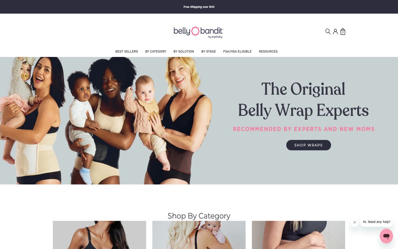 Belly Bandit website preview