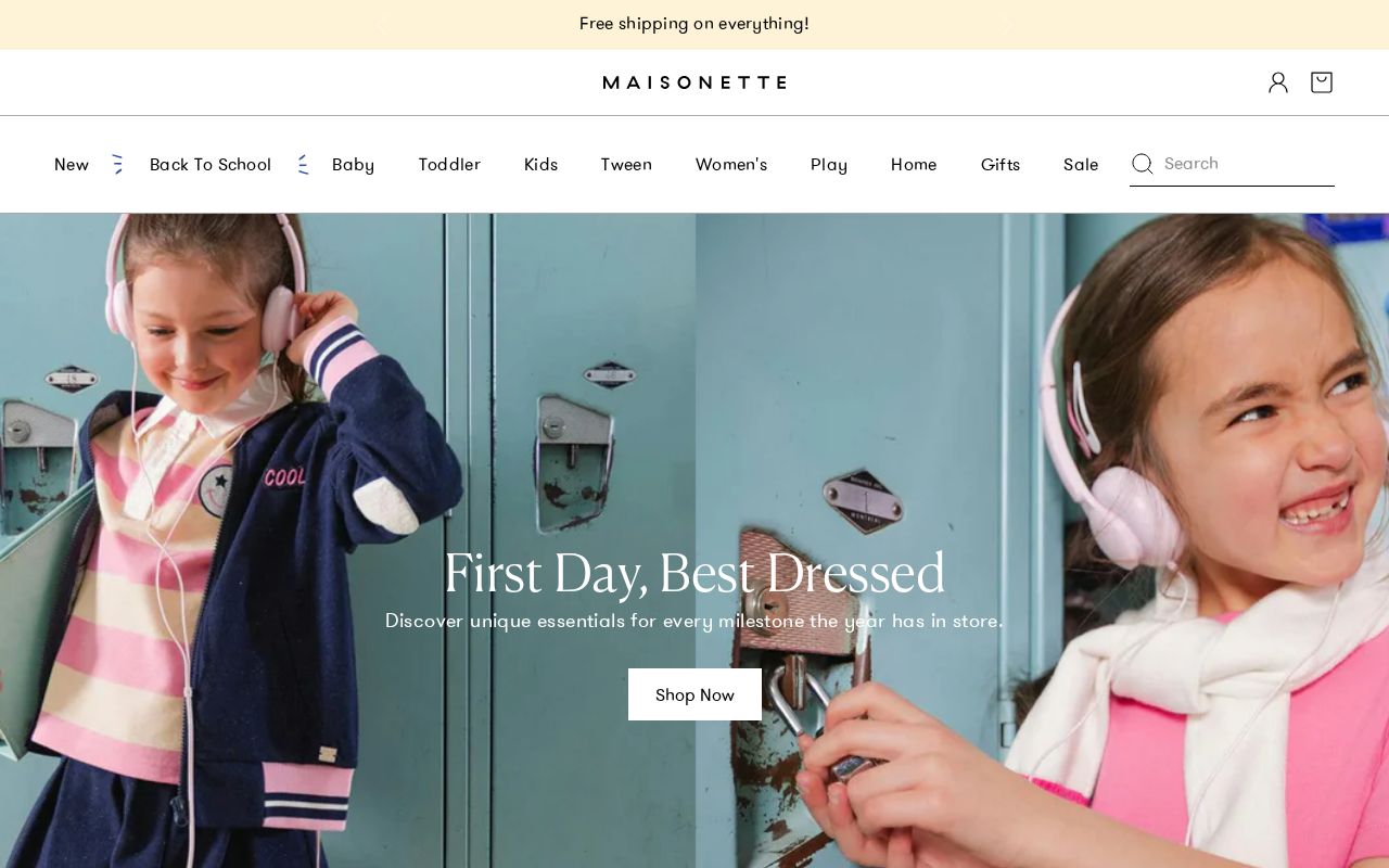 Maisonette website preview