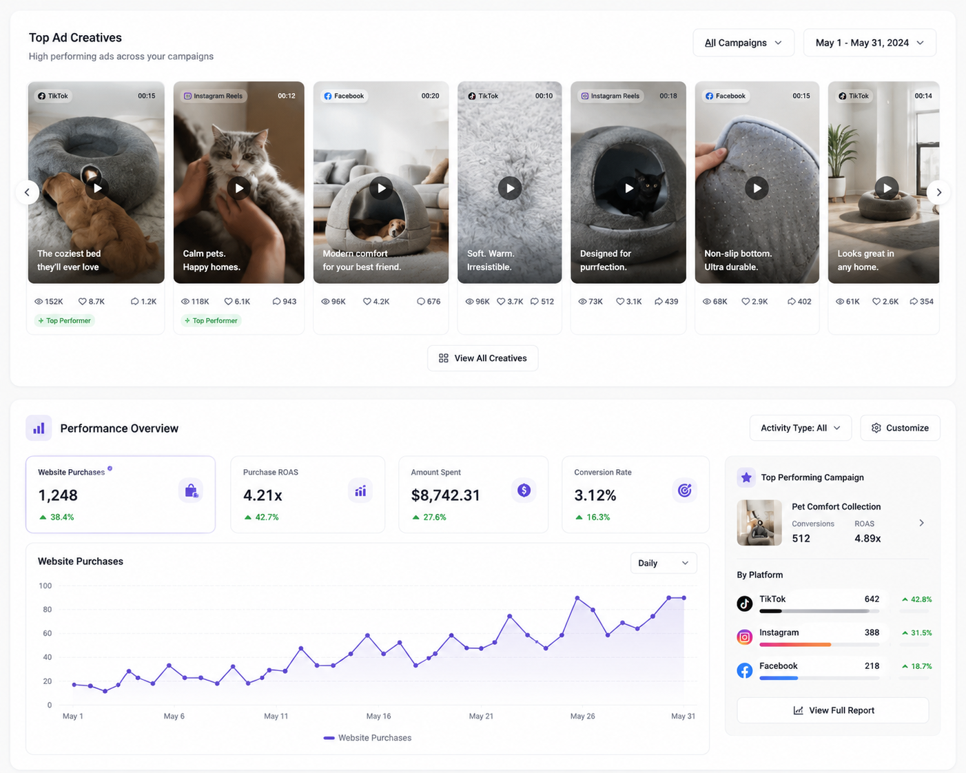 Facebook & Instagram Ads — ROAS Growth