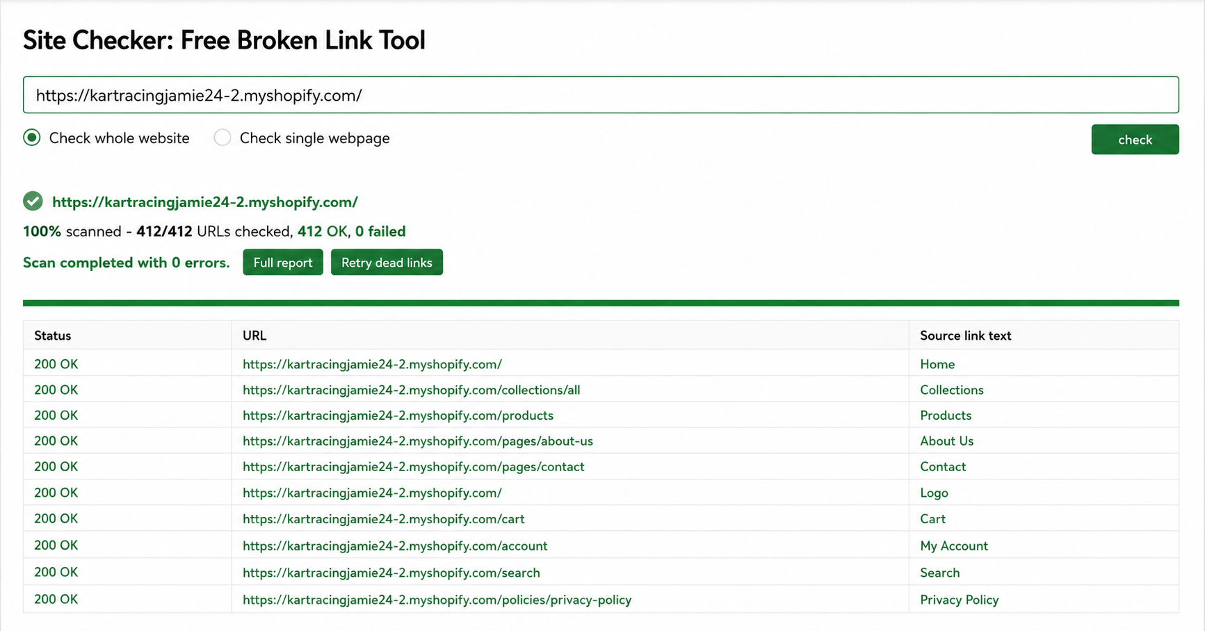 Site Health Audit & Broken Link Repair
